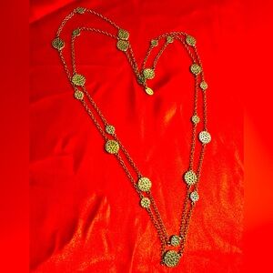 WOW POSHMARK - Authentic Anna Beck Gold Necklace 48”.